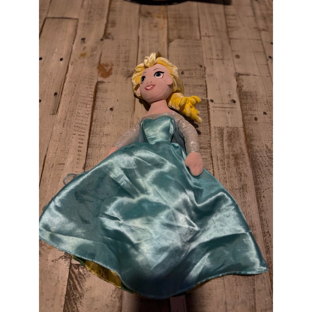 Disney Parks Frozen Topsy Turvy Doll Anna & Elsa Two In One‎ Princess Inside Out